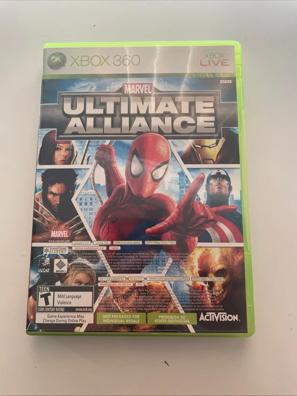 Marvel: Ultimate Alliance/Forza Motorsport 2 (Microsoft Xbox 360, 2006)